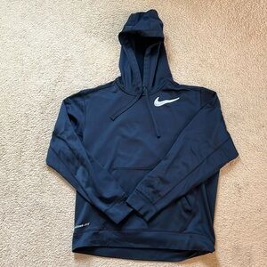 Men’s blue Nike therma-fit hoodie sz M
